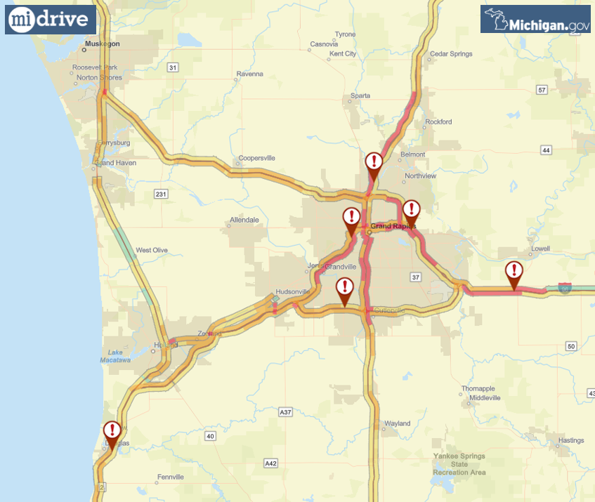 When it's 5 degrees and snowing for days, there's not much else you can do but scrape all your windows, dress warmly, take your time, and leave extra room in front of your vehicle. And check MDOT's traffic map and highway cameras before you go: michigan.gov/drive