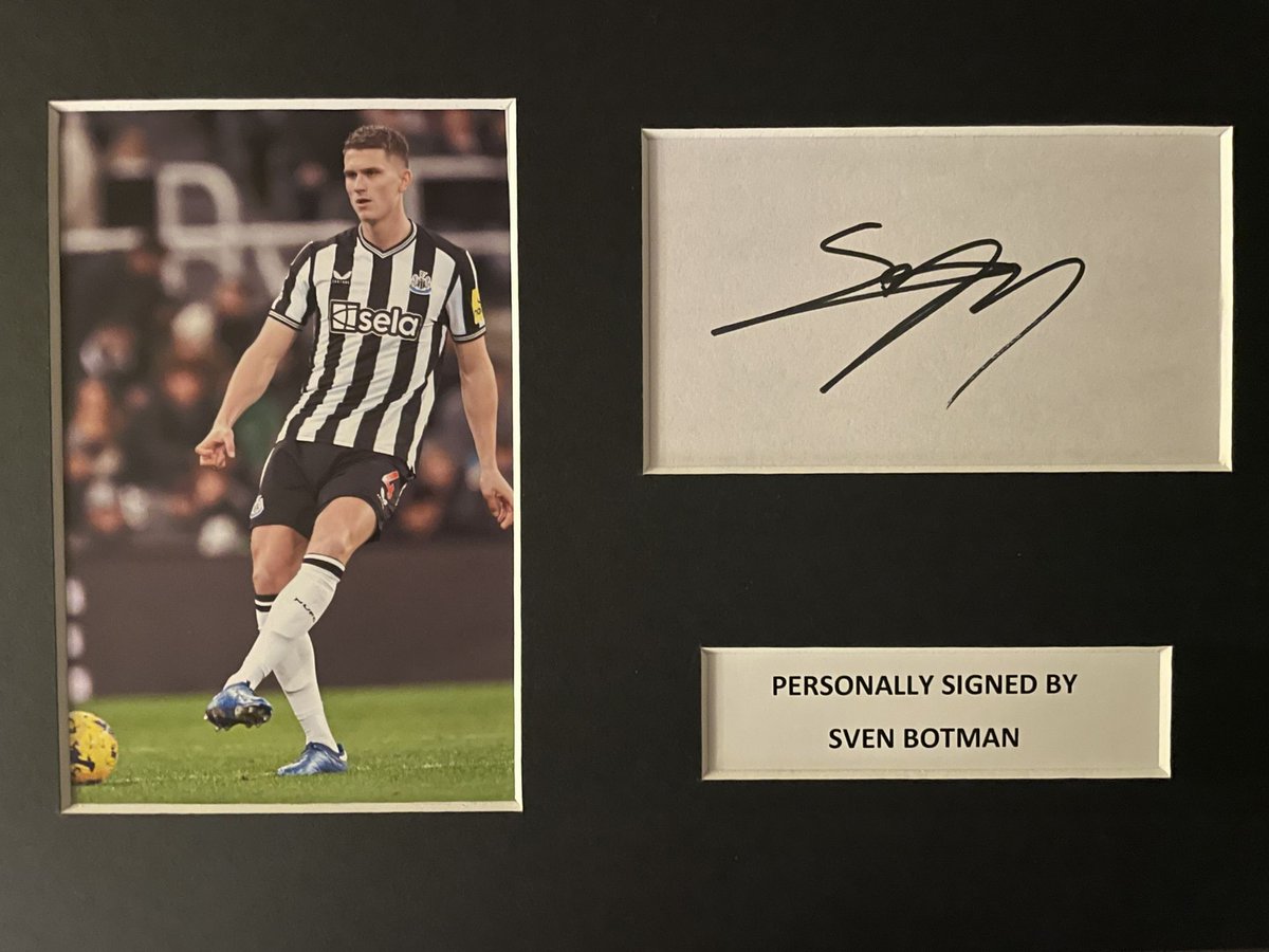 NufcMemorabilia's tweet photo. Signed &amp; mounted Sven Botman Newcastle presentation.

Available to buy it now @ https://t.co/uiu3IagiOa 

Or from our Ebay store @ https://t.co/PrFCBJ4Xst 

#Botman #SvenBotman #NUFC #NewcastleUnited #ToonArmy https://t.co/WUP2Gx9rnU