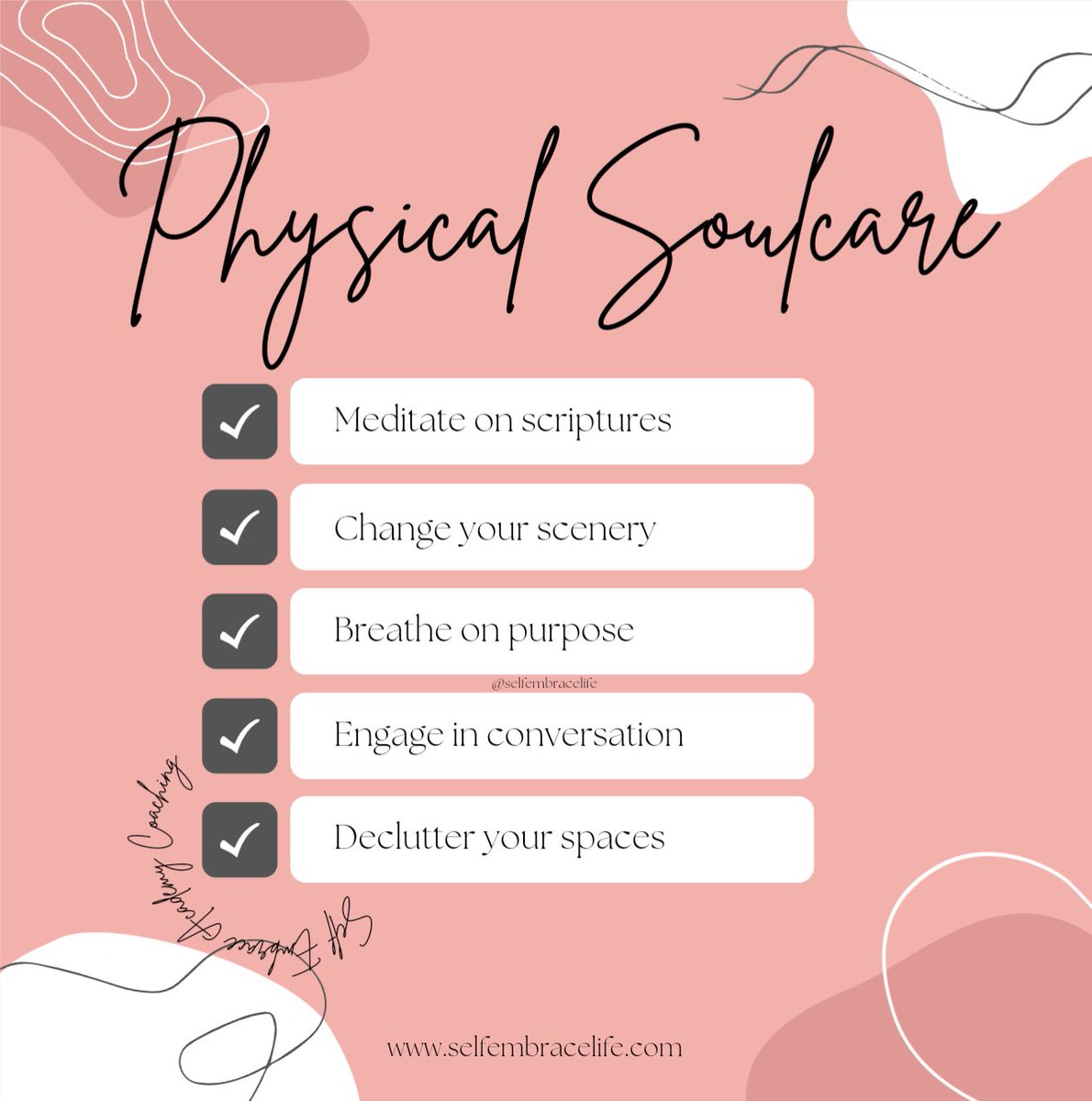 'How you care for our soul affects how you care for your mind which affects how you care for your body. This is a chain reaction.'

Start with your Five Minute Daily Journal a.co/d/6fgVu53
 #lifestylematters