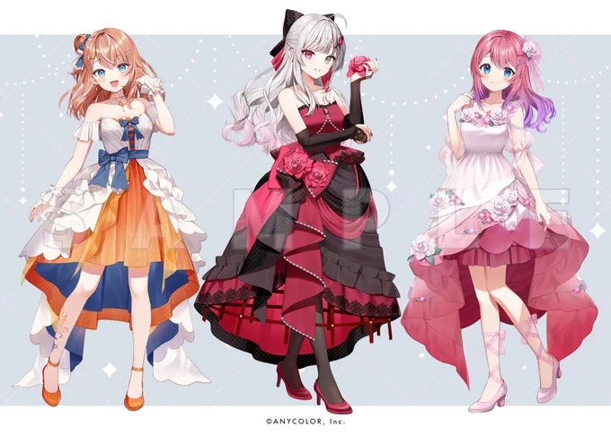『Idios 1st Anniversary』 五十嵐梨花さん、石神のぞみさん、倉持めるとさんを描かせていただきました 1周年おめでとうございます! #いでぃおす一周年