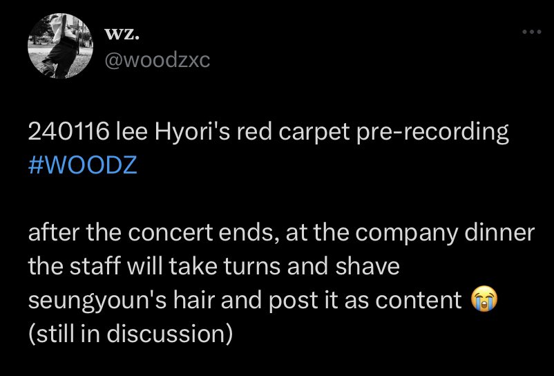 CSY_CoffeeTMI's tweet photo. It’s really happening, is it…😔 #WOODZ https://t.co/oqbb9Aba0S