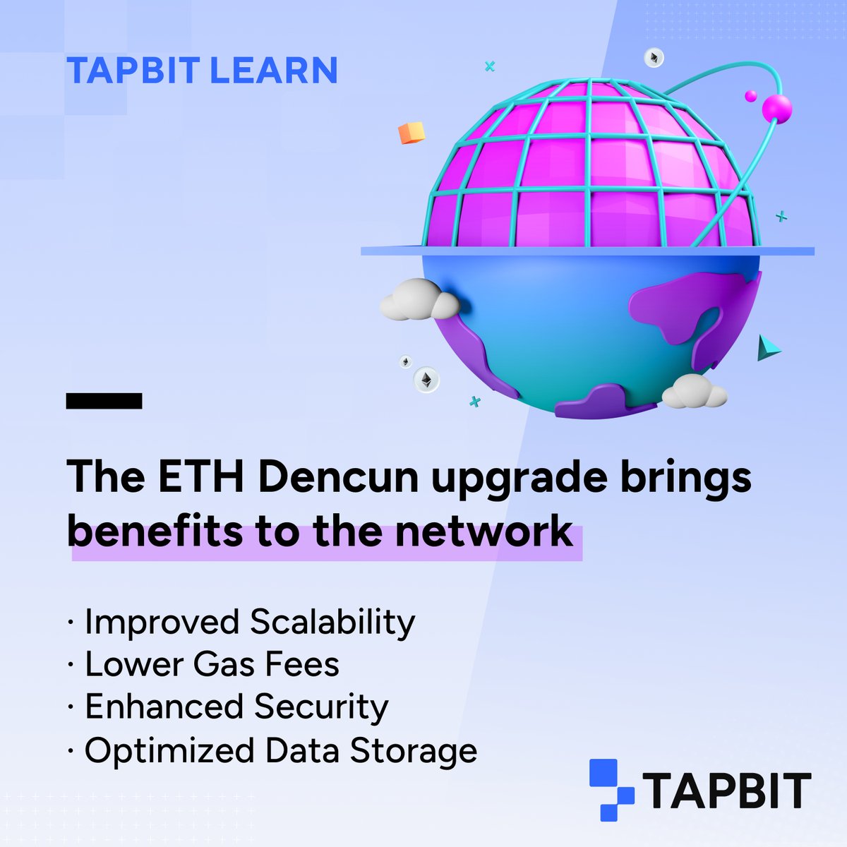 Tapbitglobal's tweet photo. 📢 Ethereum Dencun Upgrade will happen.
Learn briefly the impact the upgrade will bring with #TapbitLearn❓
Read more👇
https://t.co/H3yMDgy8nq
#Ethereum #DencunUpgrade https://t.co/usCVlxv6e8
