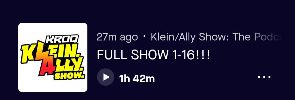 heyitshillary80's tweet photo. @kleinallyshow Sooooooo today's show is either prerecorded OR @JakeDillTweets is a time traveler!!! (or just can't type) https://t.co/n60YKNXzMD