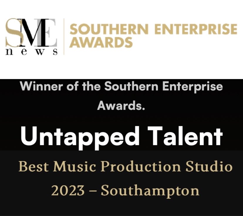 What a great start to 2024! 
Recently we won the award for the SME Southern Enterprise Awards for Best Music Production Studio Southampton. 
A big thanks to <a href="/smeawardsuk/">SME Awards UK</a> for the recognition and support!
#smeawards #musicproduction #untappedtalent #winner #award #southampton