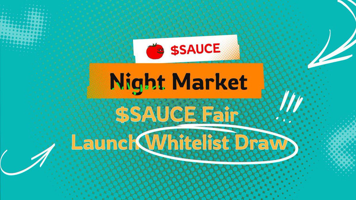 🚀 Ready for $SAUCE Launch on #Solmash? 🌟 Join our unique <a href="/soquest_xyz/">SoQuest</a> &amp; <a href="/nightmarketio/">🍅$SAUCE</a> Whitelist Draw for an exclusive spot!

✅ Engage in tasks on SoQuest to increase your chances:
soquest.xyz/space/SolMash/…

Don't miss out on this opportunity!

$SAUCE #Whitelist #Soquest
