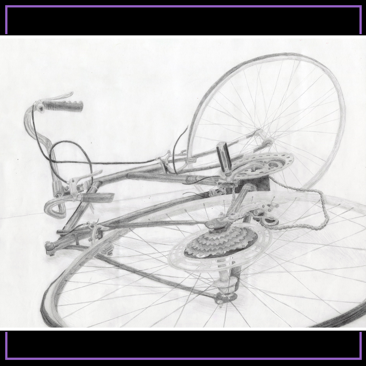 shawtech_hs's tweet photo. Student Spotlight 📣 Senior Gabriella L's artwork was featured in Umass Lowell's Art Gallery! Her 'bike perspective' piece features techniques using graphite &amp; mechanical pencils. Great job! #WeAreShawsheen  #ShawTechCTE #CTEWorks #UMass #UmassLowell #ShawTechSenior @umasslowell https://t.co/WKnZRrzKSB