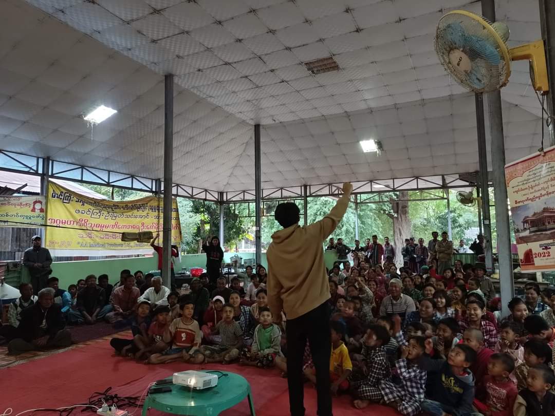 In Wetlet Township, the Wetlet People Strike Committee orchestrated an anti-military dictatorship rally with local residents. Additionally, they screened films related to the revolution during the event.
#2024Jan16Coup  
#WhatsHappeningInMyanmar