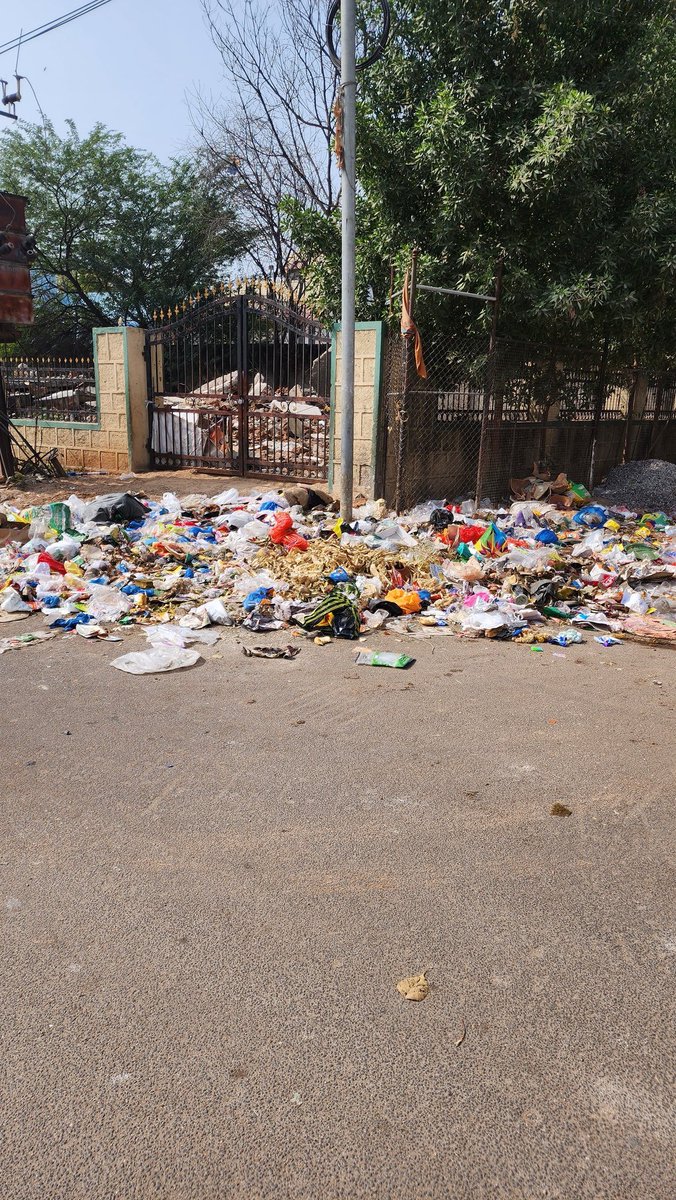 #CleanUpSecunderabad <a href="/SECBAD_CANTT/">Secunderabad Cantonment Board</a> ward 3, happy enclave, balamrai,  both side road filled with garbage,  the board  which was mentioning not to throw also missing.  TAKE ACTION ,