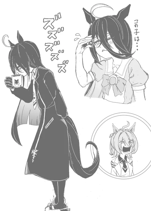 描いたけどあげてなかったカフェとか 