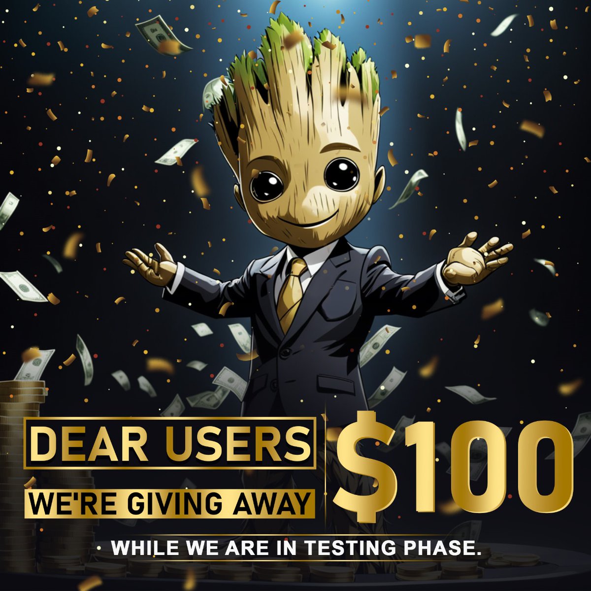 Giveaway Compitition ! 🎉

100#USDT for 10 winners! 🏆

$100 ➖ Time ➖ 24 Hours 💛

Requirements:
✅ Follow @VzoneSolutions
✅ Like &amp; RT
✅ Tag 1 fried

🗓 Giveaway duration: 24 hours
Leave your WALLET address in Comment👇