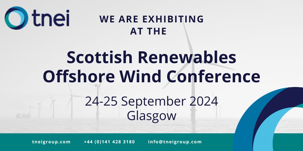 Wondering where you can next find the TNEI team? We are heading to the <a href="/ScotRenew/">Scottish Renewables</a> Offshore Conference in Glasgow next week for our first event of 2024!

If you want to find out more on all things #offshorewind visit us on stand B2.

bit.ly/47KEzsQ 

#SROFFSHORE24