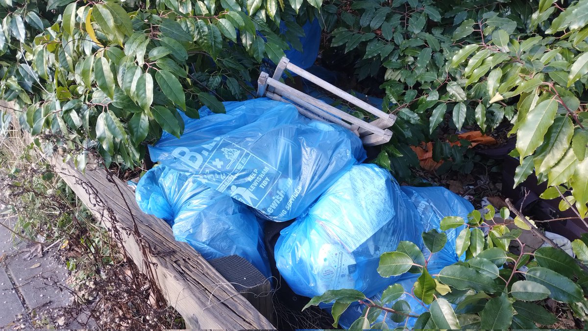 OurBellGreen's tweet photo. Dear @LewishamCouncil. You appear to be fly tipping your street sweeper s bags again. Give yourself a £400 fine. #bellgreen #sydenham #bellingham #se26 #litter #rubbish #flytipping #lewisham #crapcouncil https://t.co/MoDgHhDw6o