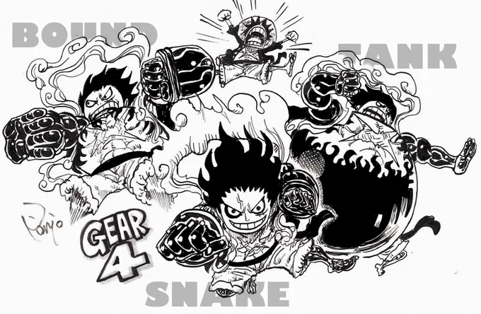 GEAR4 3CHANGING#ワンピース #ONEPIECE 