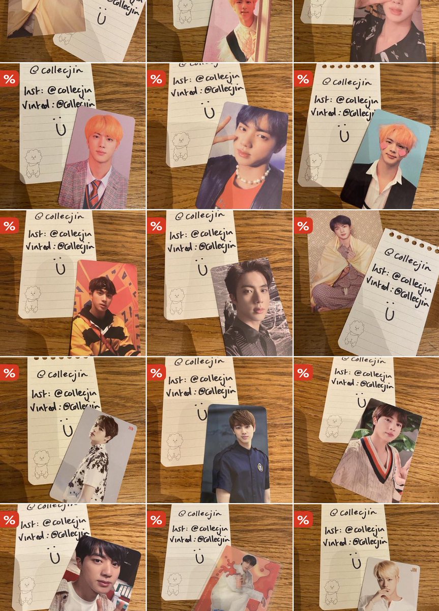 bangtanbankrupt's tweet image. discounts on my final items 🥹 i’m gonna miss all my pcs but needs must. 
if you need anything please don’t hesitate to ask ☺️
i ship internationally and everything is in perfect condition. thanks everyone!
depop.com/collecjin 
#photocard #pcsell #btspcs #txt #bts #svt #pc