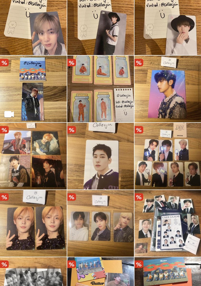 bangtanbankrupt's tweet image. discounts on my final items 🥹 i’m gonna miss all my pcs but needs must. 
if you need anything please don’t hesitate to ask ☺️
i ship internationally and everything is in perfect condition. thanks everyone!
depop.com/collecjin 
#photocard #pcsell #btspcs #txt #bts #svt #pc