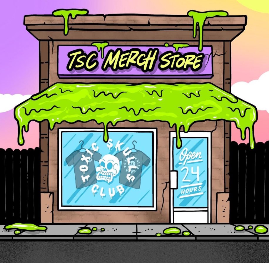 Gee Mmm Degens! Happy Taco Tuesday 🌮! Did you know that one of <a href="/ToxicSkullsClub/">Toxic Skulls Club</a> core team member is the legendary <a href="/bobburnquist/">@bobburnquist</a> ? Also, we have a skateboard available for purchase. Check out our merch store for some sick merch and skateboard! shop.toxicskullsclub.io #TSCgin
