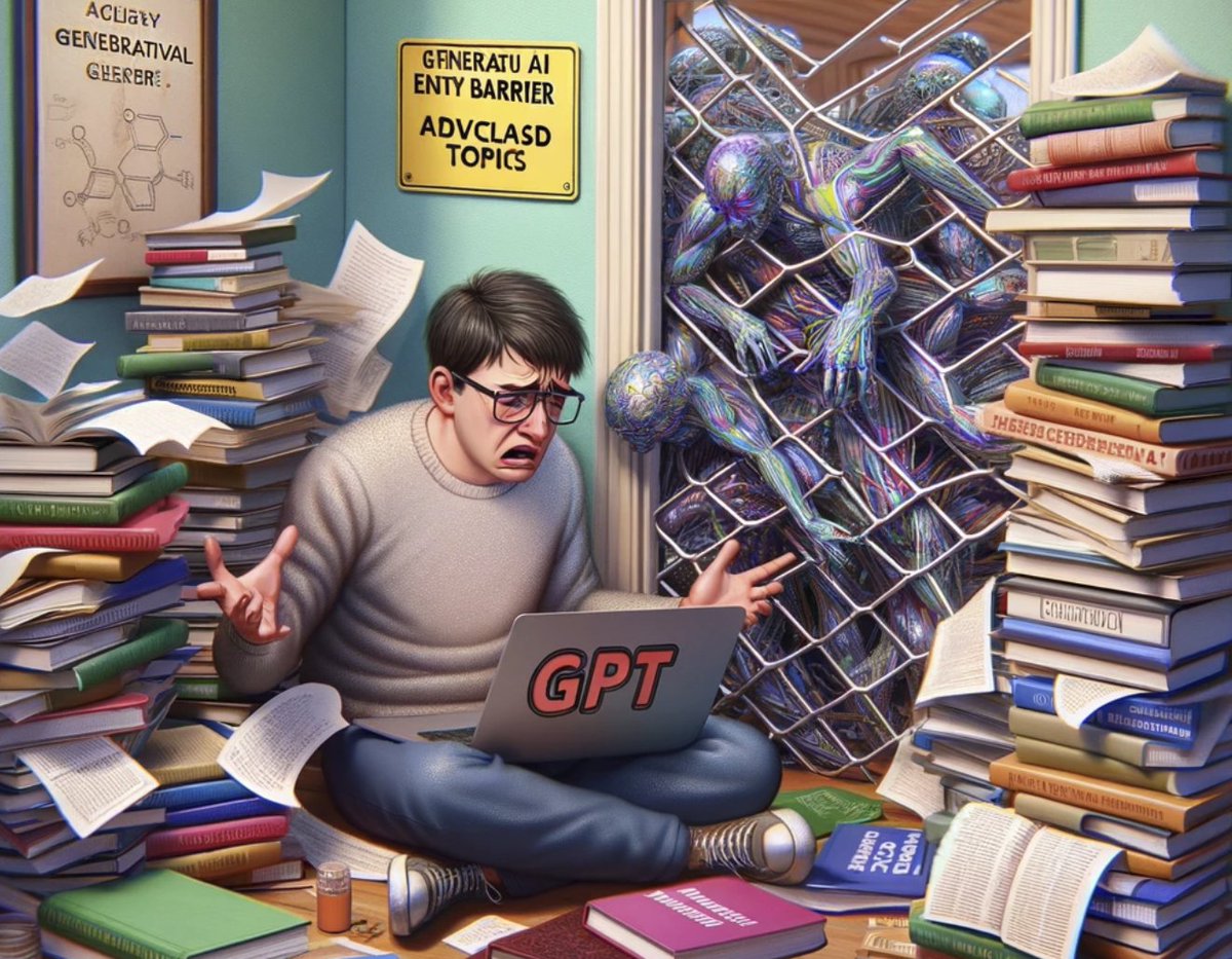 Current generative AI has a high entry barrier, inherently creating a subtle class divide. 

Why? Your knowledge is essentially your manual for using GPT/MJ/DallE. 

#GPTs #midjouney #dalle