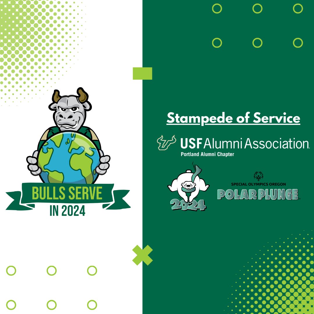 Join the USF Portland Alumni Chapter in our efforts to support the Oregon Special Olympics. You can assist us by making a monetary donation OR brave the frigid waters and participate in the Portland Polar Plunge! Details: bit.ly/48SfBsg