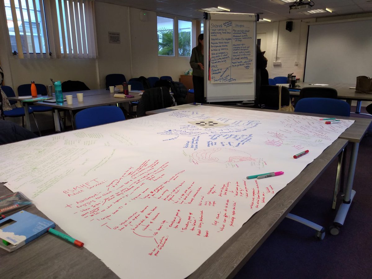 WestMidsVRP's tweet photo. Incredibly fascinating and rich conversations about shared language this morning at the Birmingham Trauma network 

A privilege to have the time to reflect, collaborate and bask in the wisdom of so many psychologist colleagues 💭

@Bhamchildtrust 
@BirminghamEPS https://t.co/Y2g5chLGu4