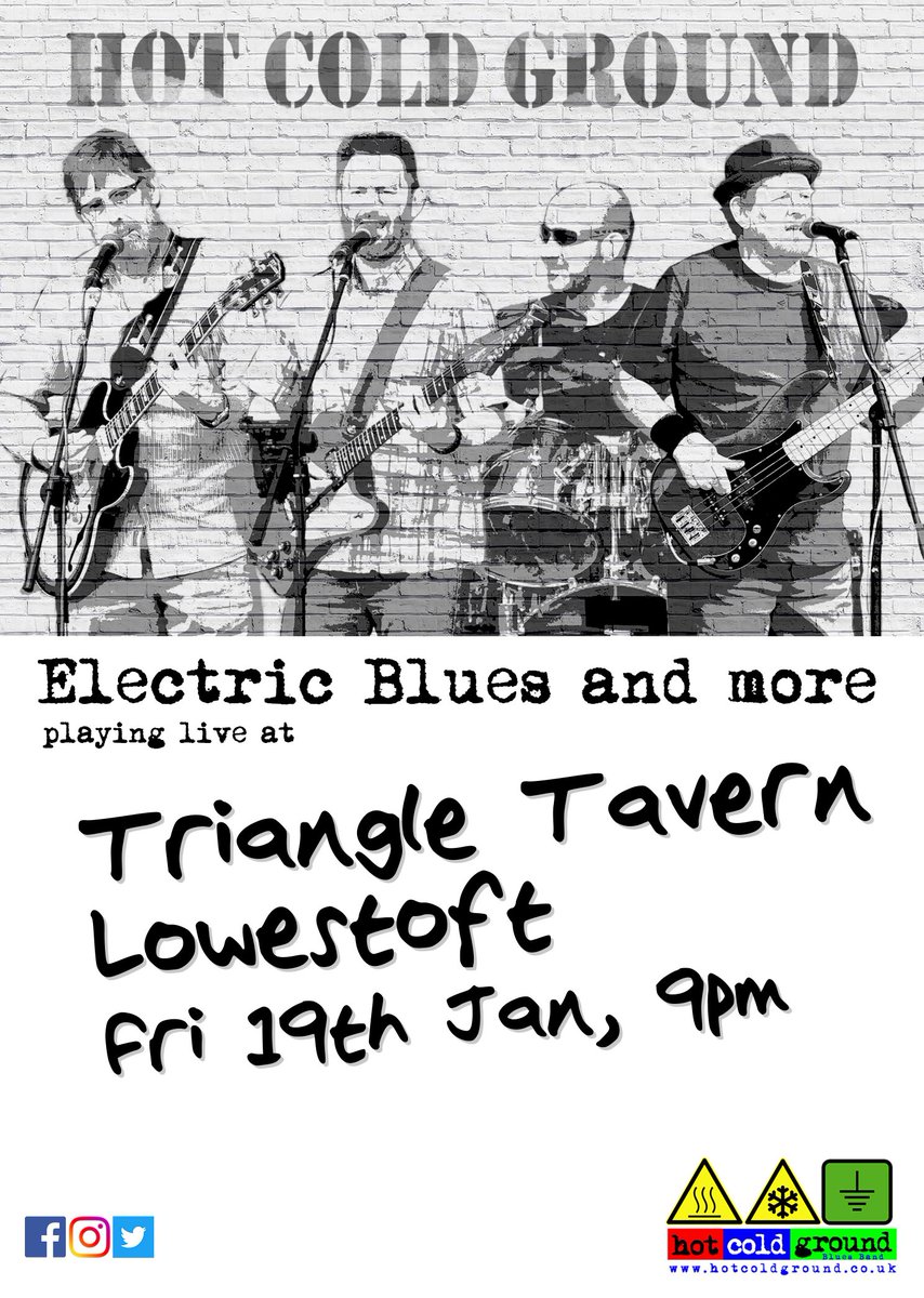 hotcoldground's tweet photo. Hi! We're playing this Friday at #triangletavern in #lowestoft.
#livemusic #blues #suffolk https://t.co/01eAC2UCln