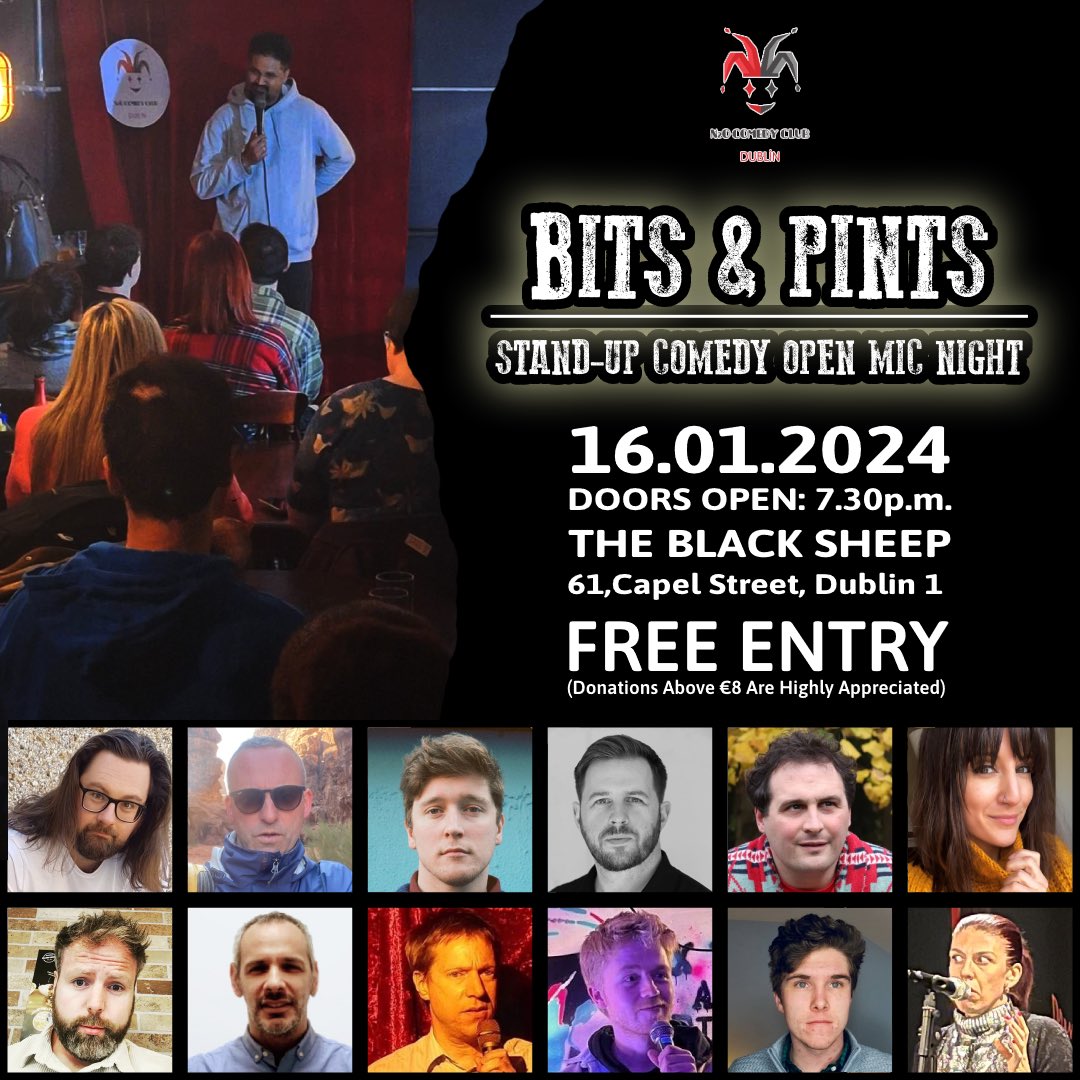 We’ve got a sweet sweet line-up tonight and only a very few reservations are left!
Reserve your seat now and pop over for a great laugh.
Reservations 👉 n2ocomedyclubdublin.com/event-details-…

#DublinCity #Dublin #ireland