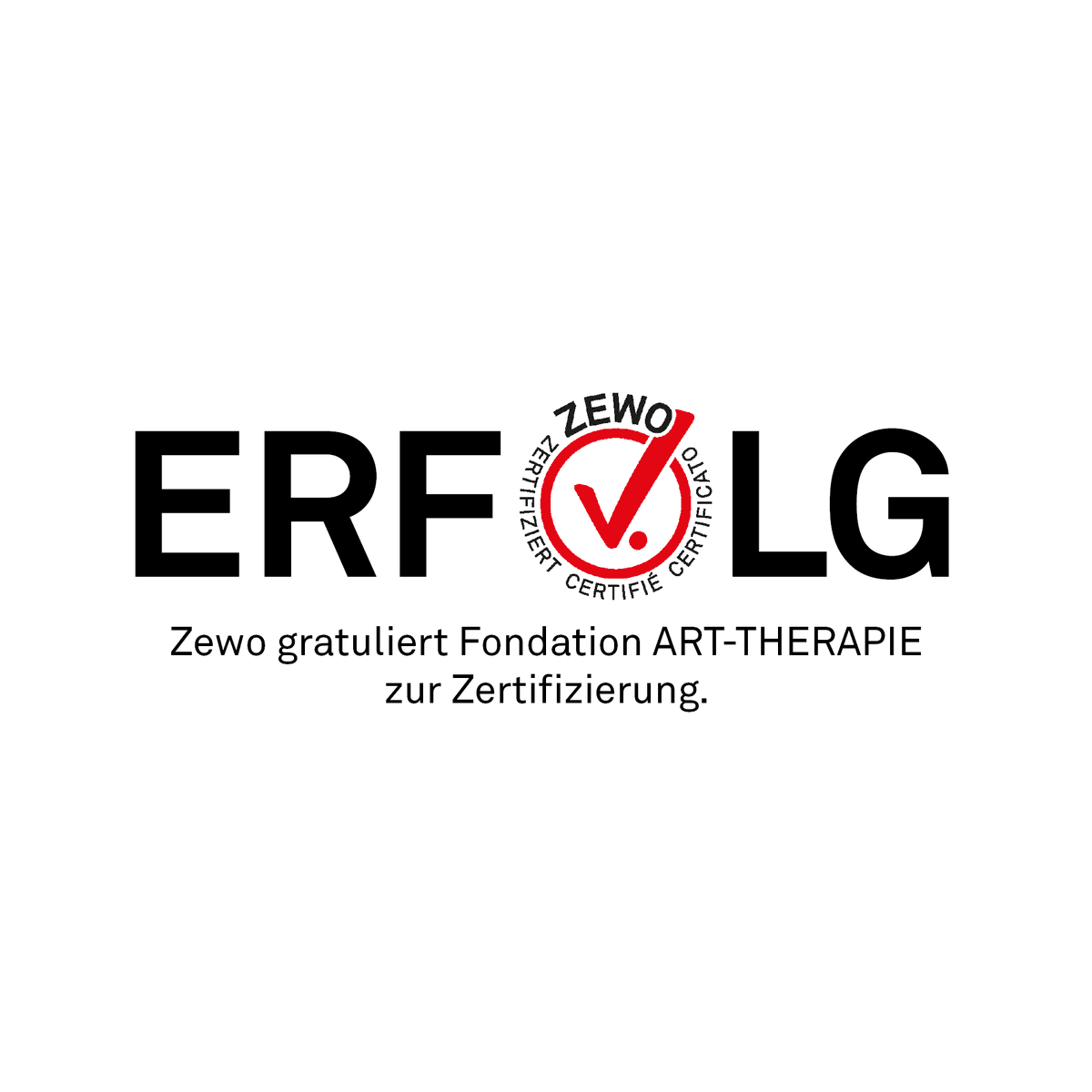 Herzliche Gratulation! Die Organisation Fondation ART-THERAPIE hat die Prüfung für die Zertifizierung erfolgreich absolviert. Sie trägt neu das Zewo-Gütesiegel. Bei zertifizierten Organisationen ist Ihre Spende in guten Händen: zewo.ch/de
#spenden #npo