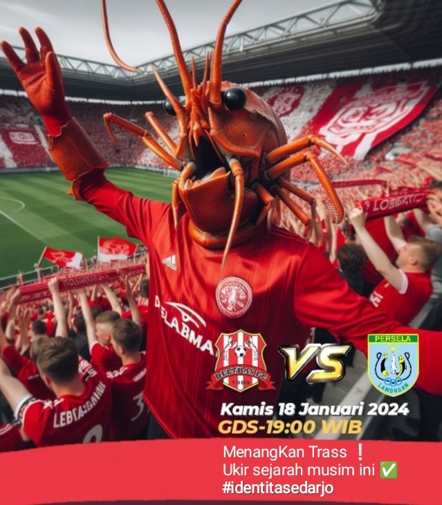 DELTAMANIAREDZ's tweet photo. Next match :
Deltras FC โ pesela
Kamis 18/1/24-GDS Kickoff 19:00 Wib
Fix kudu Menang bolo โผ๏ธ
Ojo sampek ping Telu yo, nek iso Poin Telu trass โผ๏ธ
#identitasedarjo #deltrasday #DeltrasFCXpesela https://t.co/eWVPcpzppQ