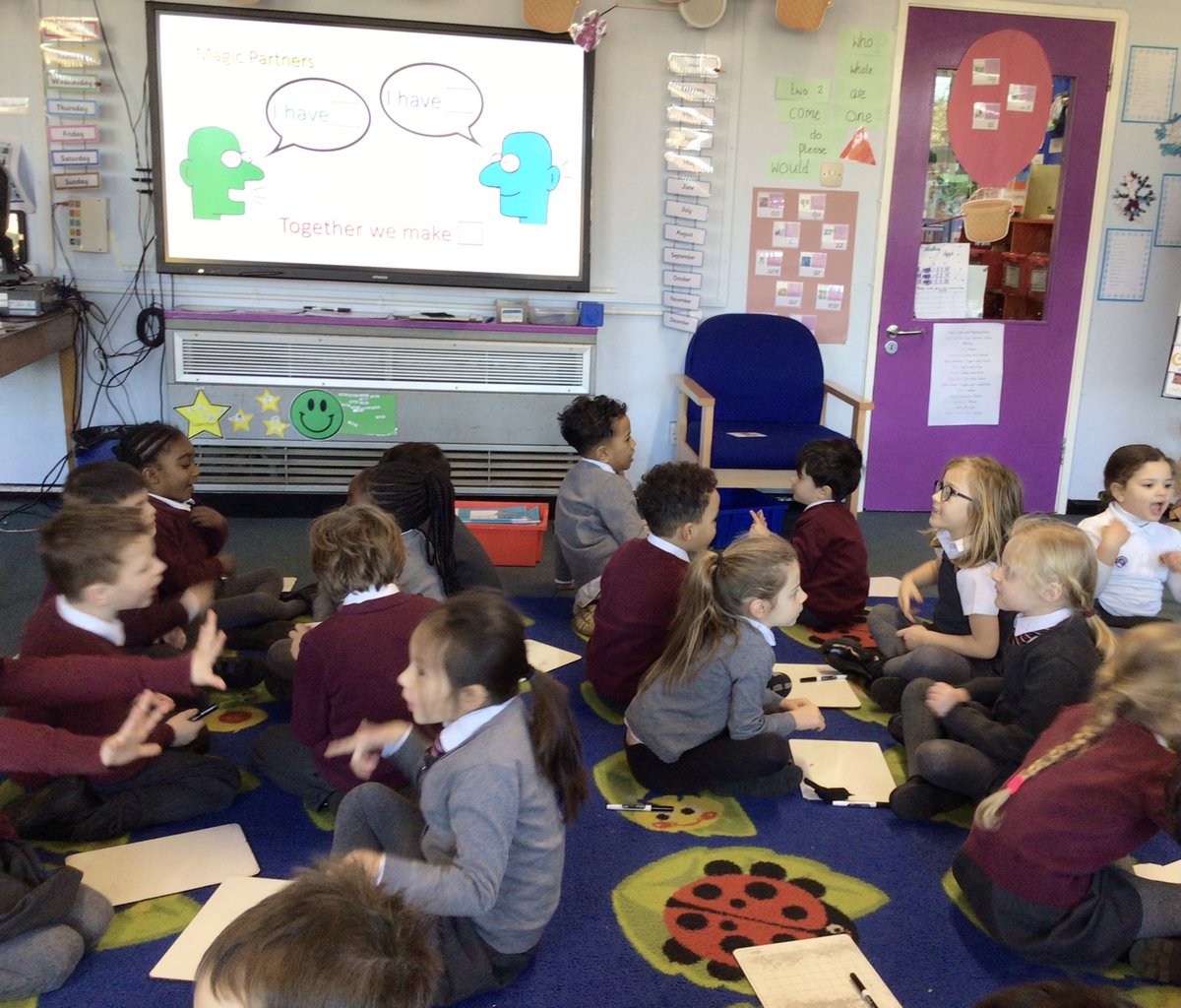 GGillett81040's tweet photo. #magicten in Year 1 to start our afternoon off! We are getting really good at remembering our bonds to 10 now. @busheyheathjm @msmcclureBH https://t.co/boE6U7lNsu