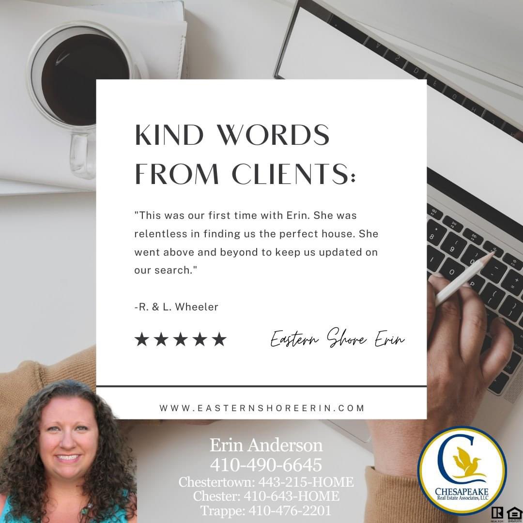 ErinAndersonRE's tweet photo. Thankful to get to be a part of my #Buyers home buying journey. 🤩🏡 #TestimonialTuesday #Realtor #EasternShoreErin #buyersagent  #HomeSweetHome https://t.co/H7tHBwAVVG