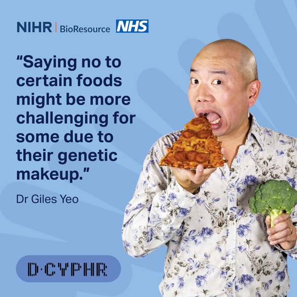 Did you know that genetics plays a crucial role in childhood obesity? Research has highlighted how specific genes can significantly influence how our bodies handle weight gain.🧬 

@GilesYeo

bit.ly/d_cyphr ​

#Dcyphr #NationalObesityAwarenessWeek