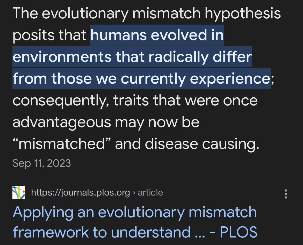 Manderville_RD's tweet photo. The cause of obesity in two words:

Evolutionary mismatch. 

What comes to mind when you see this? https://t.co/E5HqpSmqJX