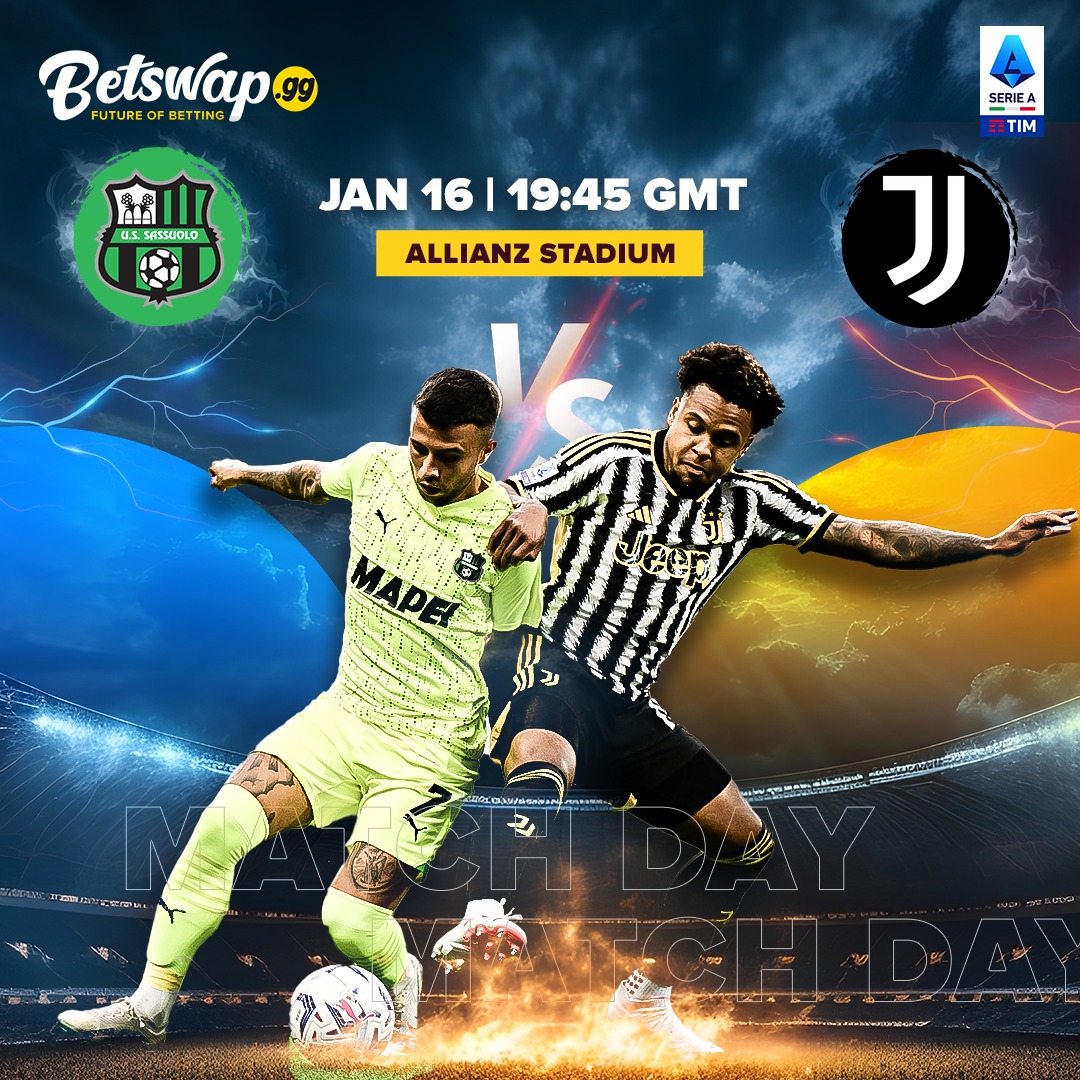 BetswapGG's tweet photo. Looking to record their first back-to-back successes since September, Sassuolo are also attempting to win three straight H2Hs against Juventus. Their record at this stadium actually makes for gloomy reading as they’ve won just once in their eleven historical outings here (D1, L9), while they’ve managed just two wins in their nine away league this season (D2, L5).  Juventus have opened the scoring in eight of their nine Serie A home matches this season. Pick up your favourite team & bet on https://t.co/Mw4Nx1gCfp
