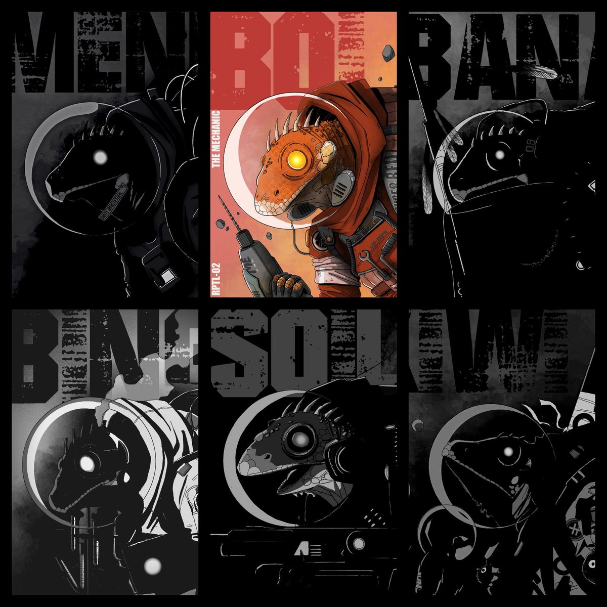 Gm everyone!
Time to blow up the character. The Red Reptilian will be live tomorrow on exchange.art 📎