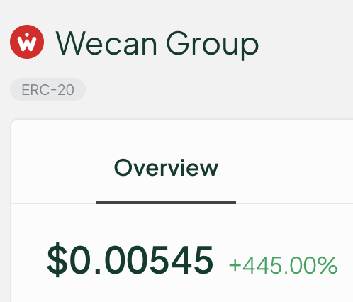 WecanGroupSwiss's tweet photo. 🔥 Almost a month ago, we were listed on @Bitstamp , following an anthological pre-sale. Not bad for a one-month anniversary 🎂  https://t.co/T8sTSBJ83Z #Web3 #Cryptocurrency https://t.co/eEl1TW0Cjg