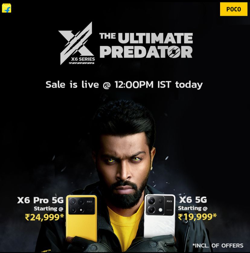 TechFactsRafee's tweet image. The #POCOX6 series sale is live today. 

#ultimatepredator #POCOX6Pro