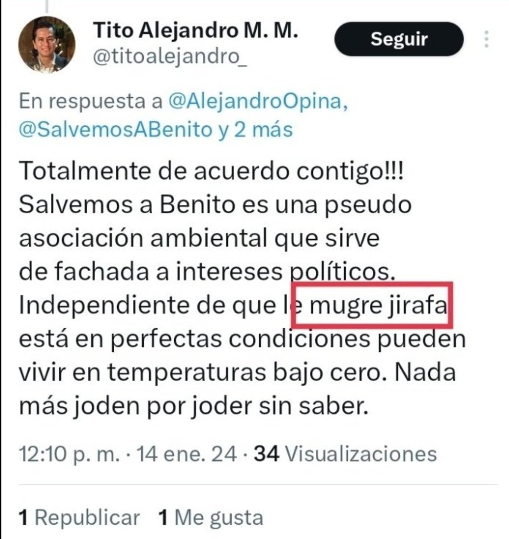 TerrorRestMX's tweet photo. La "mugre jirafa..." dice el hijo de la corrupta titular de @PROFEPA_Mx .... https://t.co/RZcu94bjM6