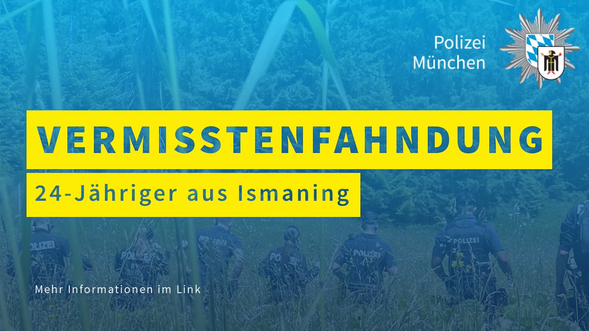 #Vermisstenfahndung bitte reposten.

Seit Donnerstag wird ein 24-jähriger Mann vermisst, der im Bereich Ismaning unterwegs war.
Der Mann ist geistig beeinträchtigt und stumm. 

Der 24-Jährige wohnt in Neufahrn bei Freising.

Bild und Sachverhalt:
polizei.bayern.de/fahndung/perso…