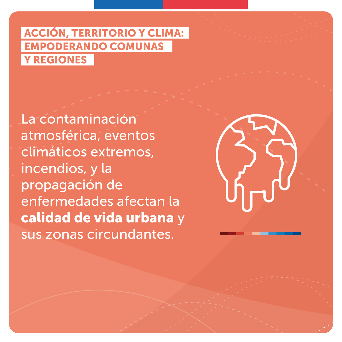 MMAChile's tweet photo. 🇨🇱 En Chile el 90% de la población vive en áreas urbanas que son sensibles y vulnerables al cambio climático.

Las olas de calor intensifican los desafíos en zonas con alta densidad de construcciones y escasez de zonas verdes. 🌱

👇👇👇 https://t.co/7ERHlgFUKB