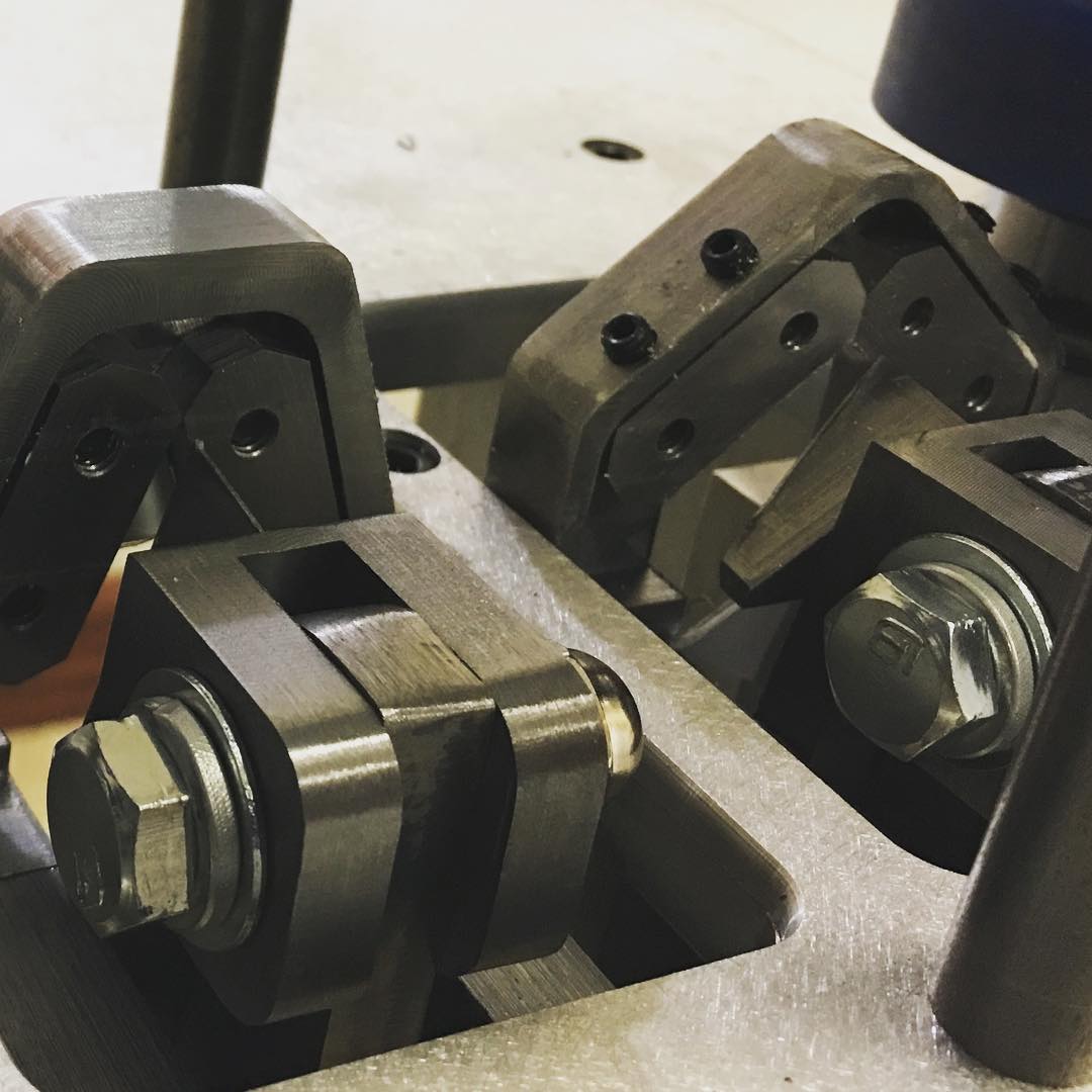 Under the hood – core components of our channel letter machinery. This is the notching station of the patented FUSION machine. All components made in-house with the exception of the nuts, bolts, and washers.