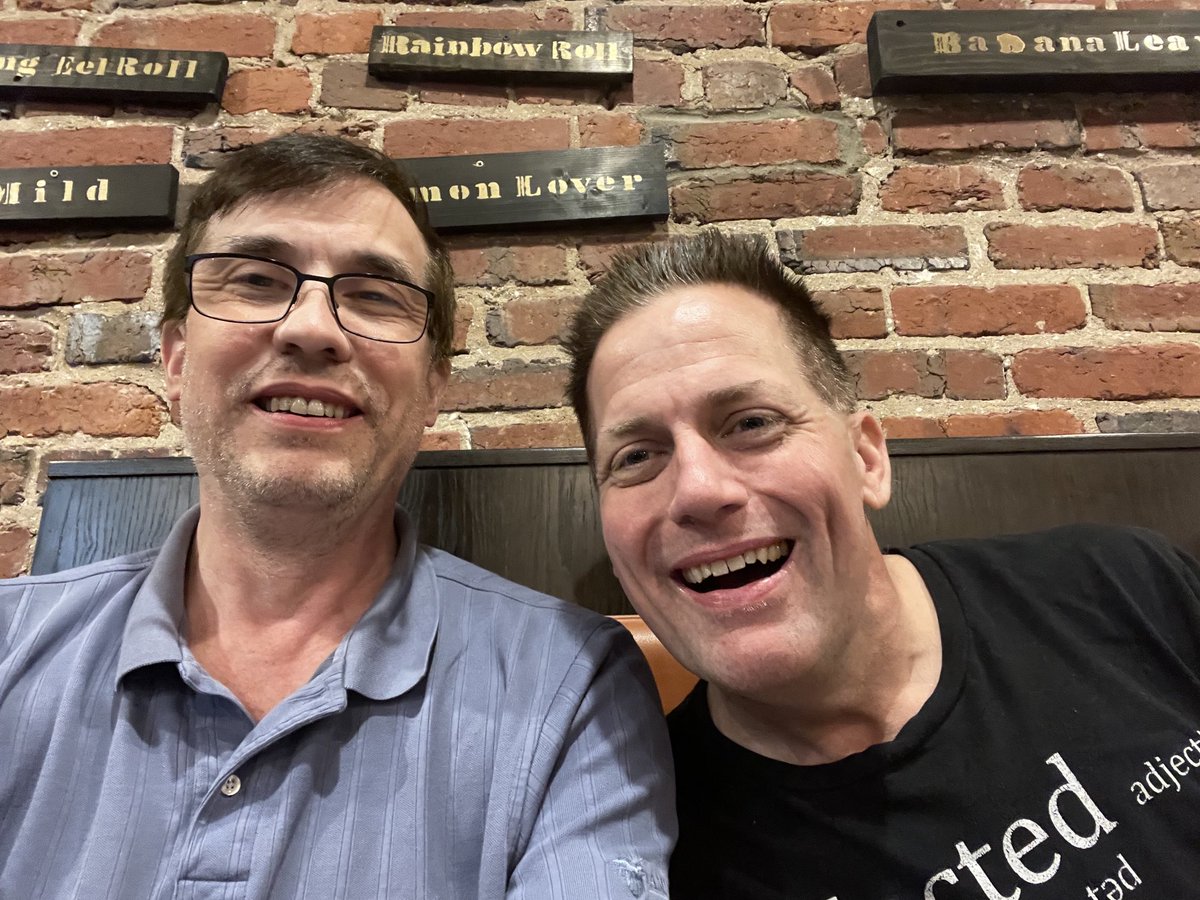 dalanshark's tweet photo. I went to #Schmoocon, and it was all ⁦@RayRedacted⁩ ‘s fault. 😇 https://t.co/126oCnuC7n