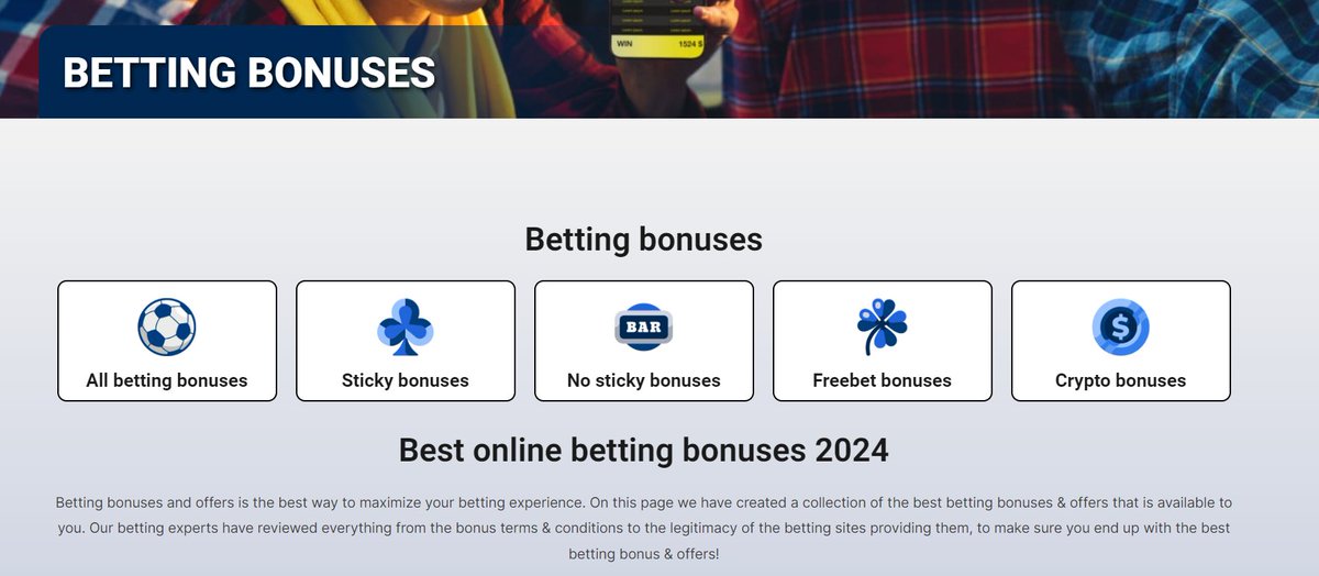ValueGambling's tweet photo. BETTING TUESDAY!

Go here -> https://t.co/jm3vMT6Jgc

Many matches today, and much to bet on! Are you ready to find the best bonuses for betting i 2024? Be smart and do that today!

Easy to deposit with visa, revolut or what ever you want. The same with withdraws, easy!