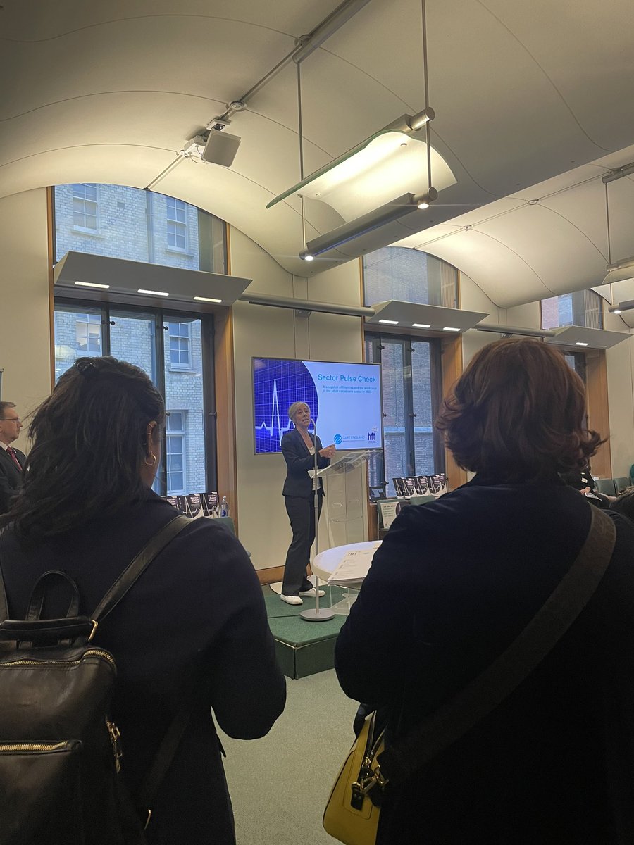ComIntCare's tweet image. Today our Director of Business Development, Jen, has been at parliament for the launch of @Hftonline &amp;amp; @CareEngland’s #SectorPulseCheck Report 📊

Good to hear from Shadow Social Care Minister @GwynneMP and @LibDems Deputy Leader @libdemdaisy, who both recognised the current…