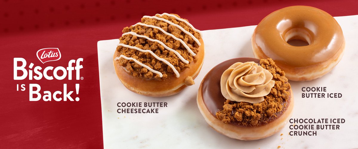 KrispyKremeCan's tweet photo. Biscoff Collection still on through Jan 28 🍩🍩🍩 https://t.co/mT79Dq8IMi