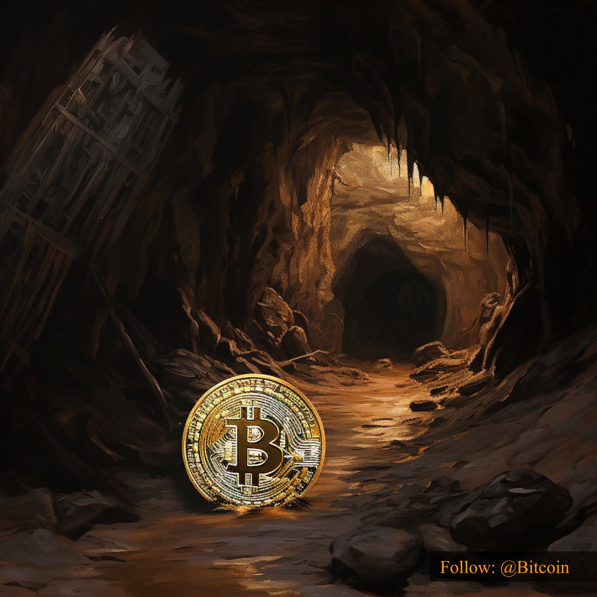 Bitcoin's tweet photo. In the obscurity of traditional finance, #Bitcoin shines, illuminating the path to a decentralized future. 💡✨ #BitcoinRadiance https://t.co/Wpc3IiVLSk