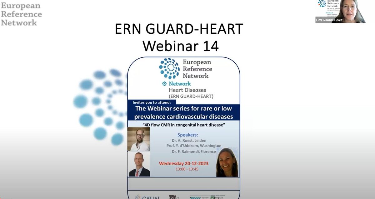 ERNGuardHeart's tweet photo. Hereby you can watch the recording 14: 4D flow CMR in congenital heart disease
https://t.co/MvKk5eYlVH
#4DFlow #CMR #chd #congenitalheartdisease
#Webinar #rarecardiacdisease #guardheart #recording #Cardiology https://t.co/tdyzr3p5M7