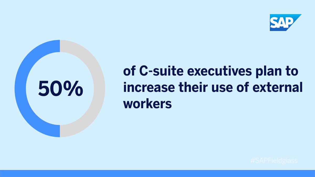 lynnbannerman1's tweet photo. Find out why C-level executives are hiring more external talent into their organizations and how it can lead to new opportunities and strategies for your company. Learn more: https://t.co/Y45niddNK0 #externalworkforce #sapfieldglass @SAP https://t.co/kPHqw5JPBR