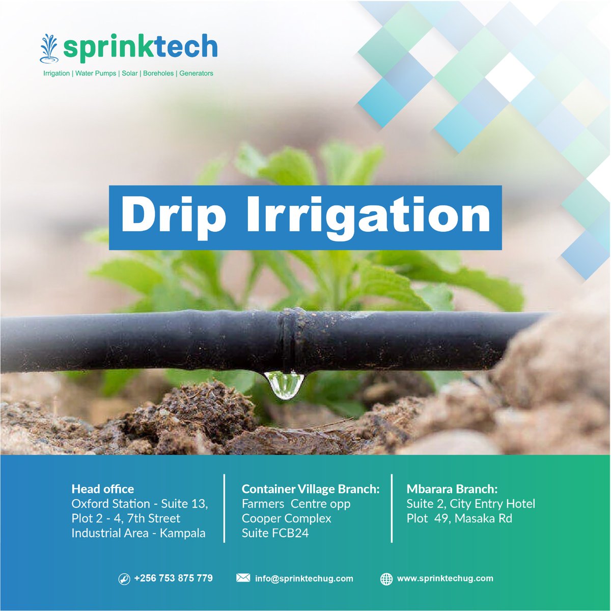 sprinktech's tweet photo. Transform your harvests and maximize returns with the precision of drip irrigation@sprinktech! Invest in sustainable farming practices that not only conserve water but also boost crop yields significantly #DripIrrigation #SmartFarming #MaximizeYields #sustainableagriculture https://t.co/ZpbQHToXwB