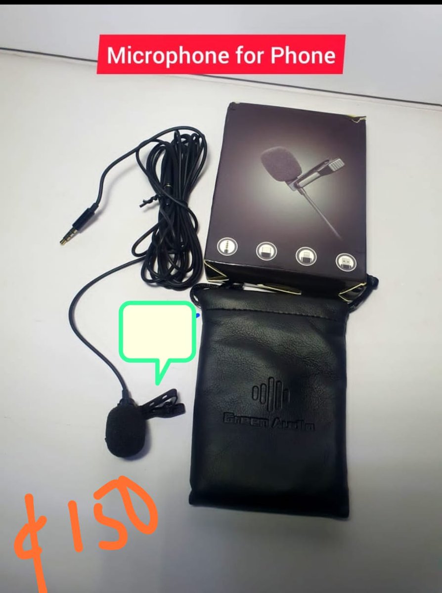 SadatImoru's tweet photo. Tripod Stand and Microphone for Sale
1. Tripod stand (3.2feet) Ghc 100.
2. Microphone for Android phone Ghc 150
3. Condenser Microphone for Table Top: Ghc 600
4. Condenser Microphone with Long Arm: Ghc 1000

Cheddar / Sarkodie / Mourinno https://t.co/HMJ4MgTVdS