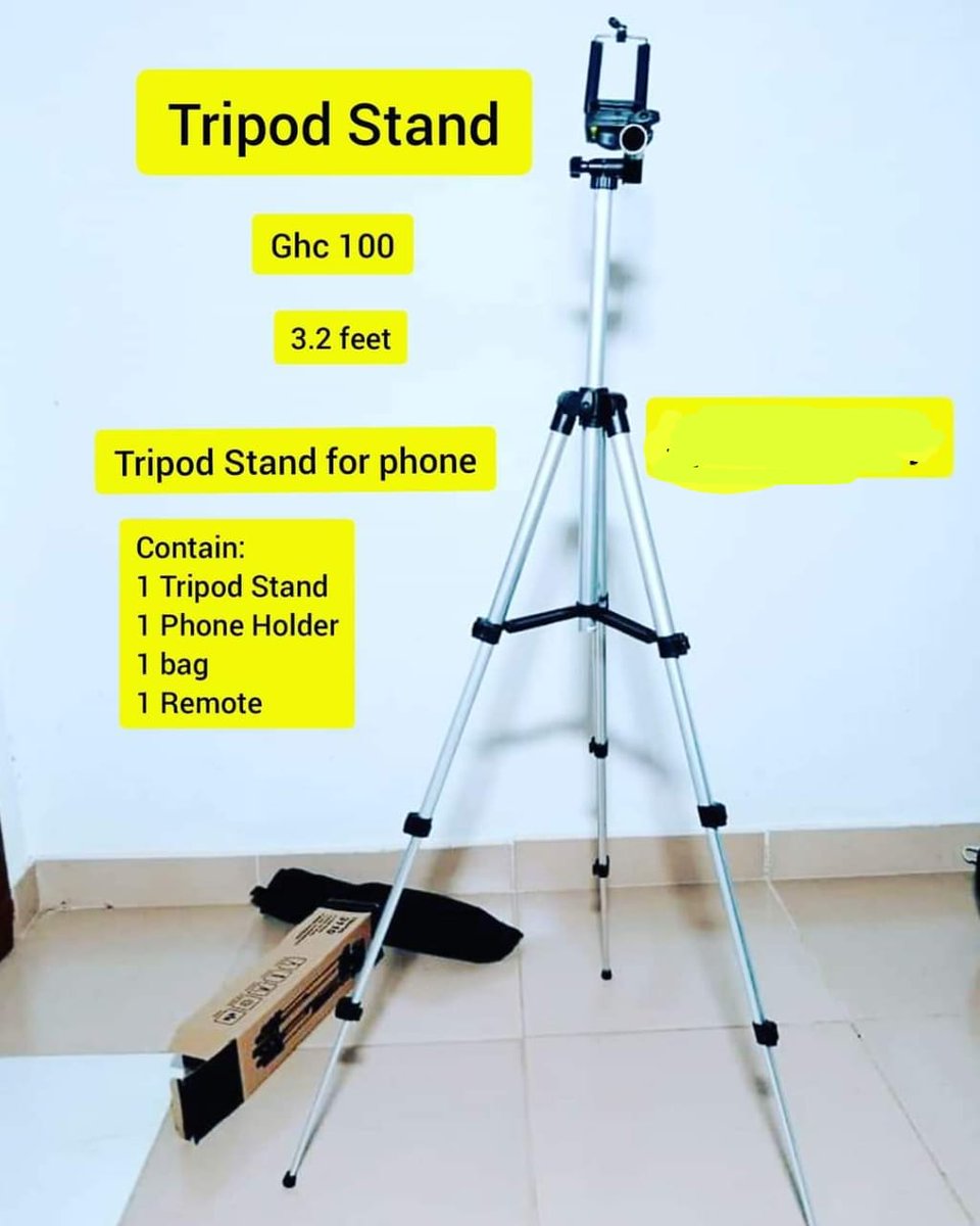 SadatImoru's tweet photo. Tripod Stand and Microphone for Sale
1. Tripod stand (3.2feet) Ghc 100.
2. Microphone for Android phone Ghc 150
3. Condenser Microphone for Table Top: Ghc 600
4. Condenser Microphone with Long Arm: Ghc 1000

Cheddar / Sarkodie / Mourinno https://t.co/HMJ4MgTVdS
