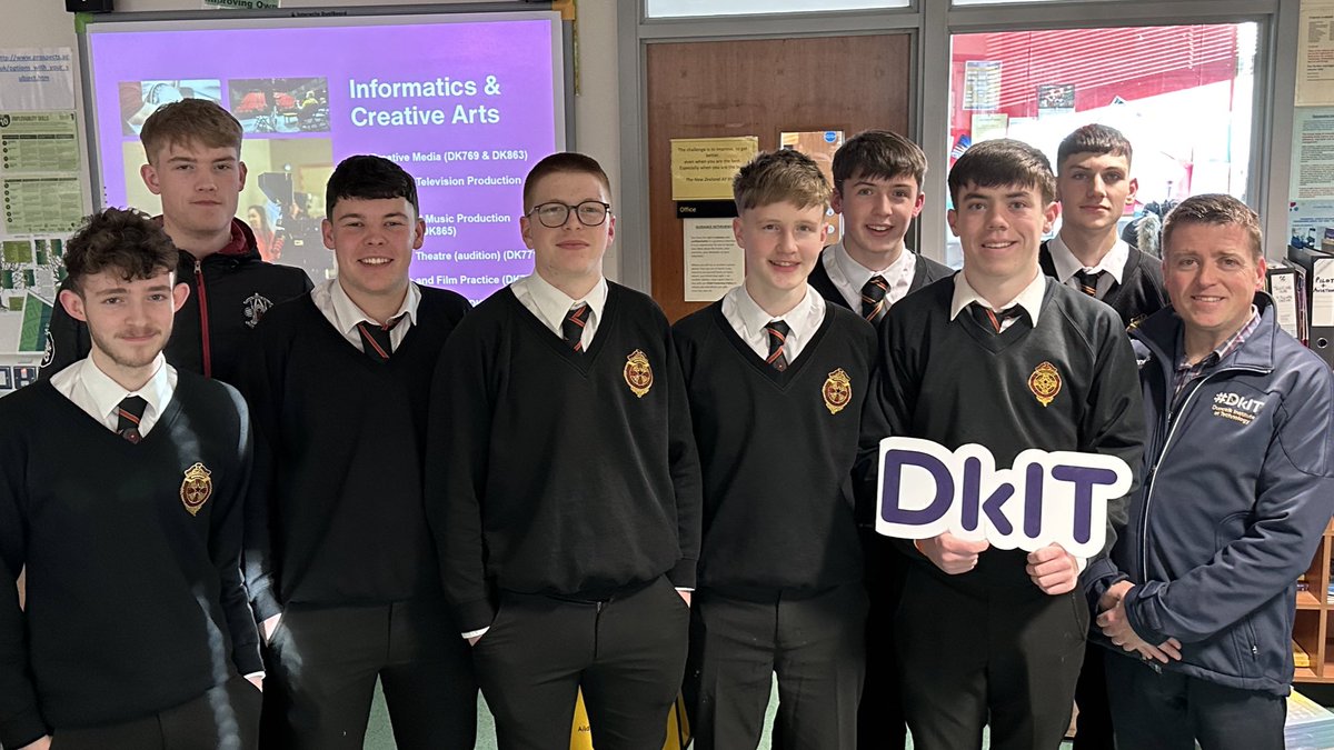 ThinkDkIT's tweet image. Thank you to Abbey CBS, Newry @Abbey_CBS for allowing us to speak with upper 6th year students about studying their 3rd level degree in @DkIT_ie

Great interest in Construction Management, Civil Engineering, our new Quantity Surveying programme &amp;amp; our Business courses 
#ThinkDkIT